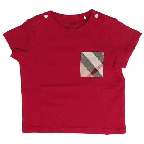 kids red burberry shirt